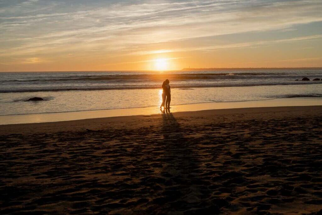 sessão fotográfica na praia