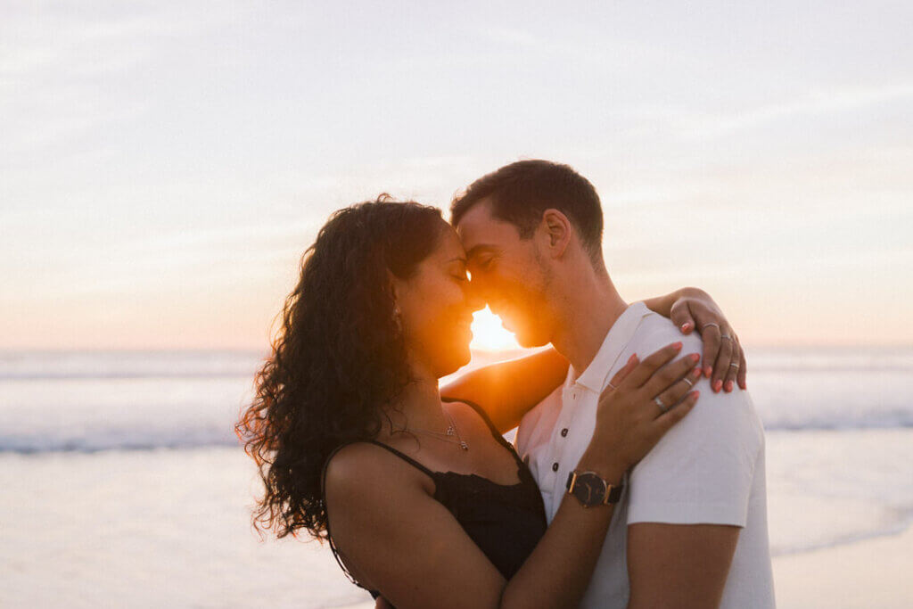 sessão fotográfica na praia